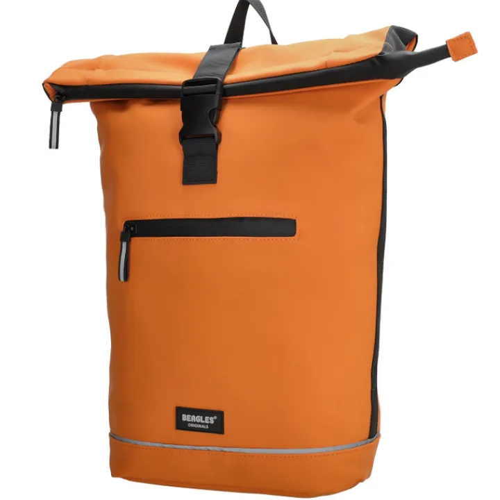 Heren Rugzakken|Dames Rugzakken>Beagles Originals Rolltop Rugtas Waterproof 15.6" oranje