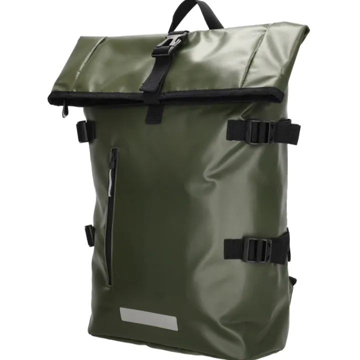 Heren Rugzakken|Dames Rugzakken>Beagles Originals Tokyo Rolltop Rugtas Waterproof 15,6" olijfgroen