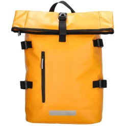 Heren Rugzakken|Schoolrugzak>Beagles Originals Tokyo Rolltop Rugtas Waterproof 15,6" okergeel