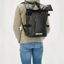 Dames Rugzakken|Schoolrugzak>Beagles Originals Tokyo Rolltop Rugtas Waterproof 15,6" zwart
