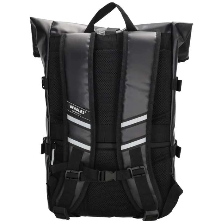 Dames Rugzakken|Schoolrugzak>Beagles Originals Tokyo Rolltop Rugtas Waterproof 15,6" zwart