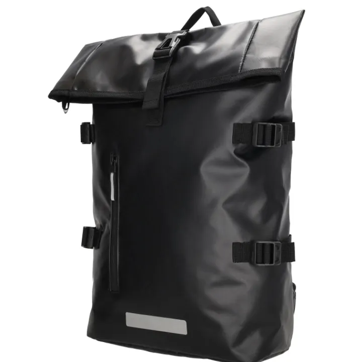 Dames Rugzakken|Schoolrugzak>Beagles Originals Tokyo Rolltop Rugtas Waterproof 15,6" zwart