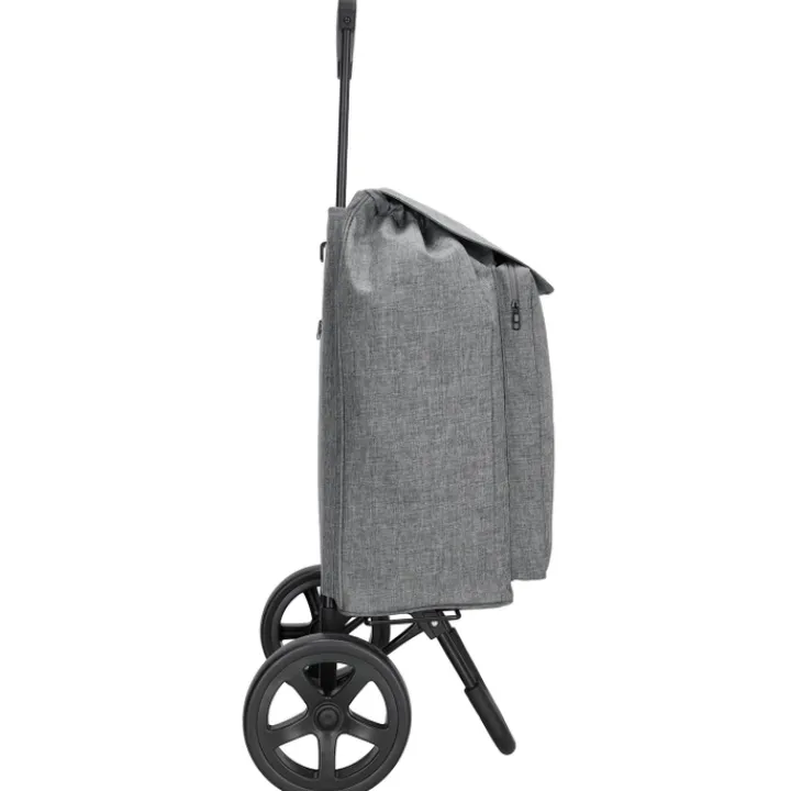 Boodschappen Trolleys|Reistrolleys>Beagles Shop & Go Cartease Boodschappentrolley donkergrijs