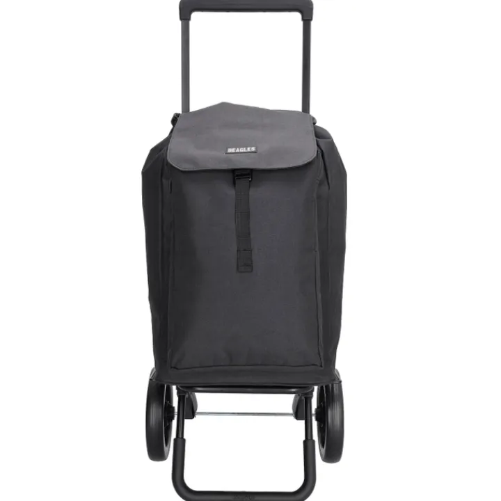 Boodschappen Trolleys|Reistrolleys>Beagles Shop & Go Cartease Boodschappentrolley zwart