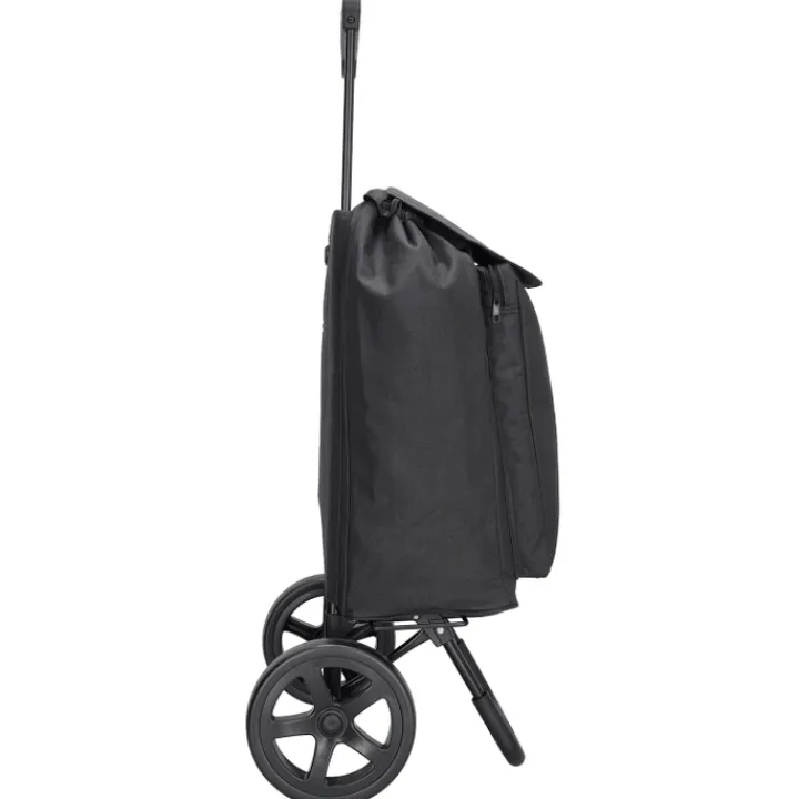 Boodschappen Trolleys|Reistrolleys>Beagles Shop & Go Cartease Boodschappentrolley zwart