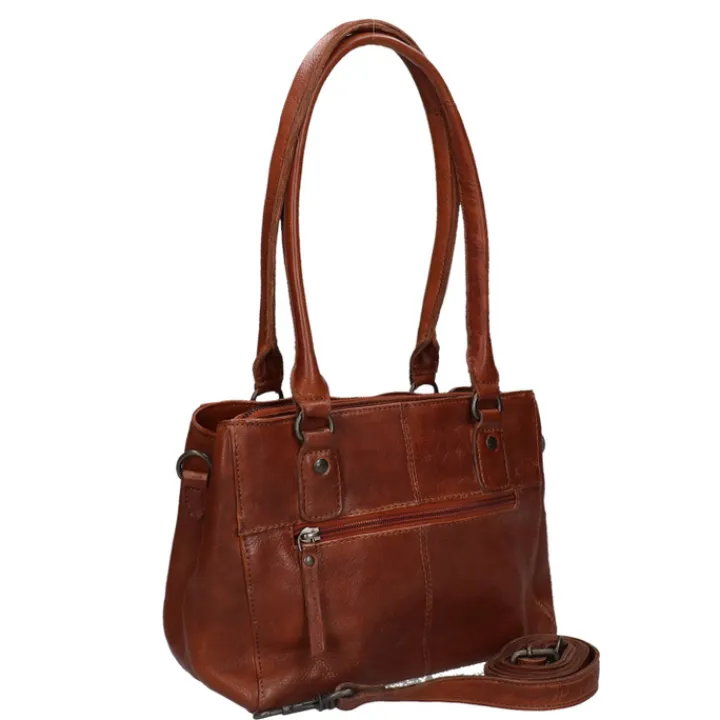 Schoudertassen|Handtassen>Bear Design Callisto Pelle Schoudertas cognac