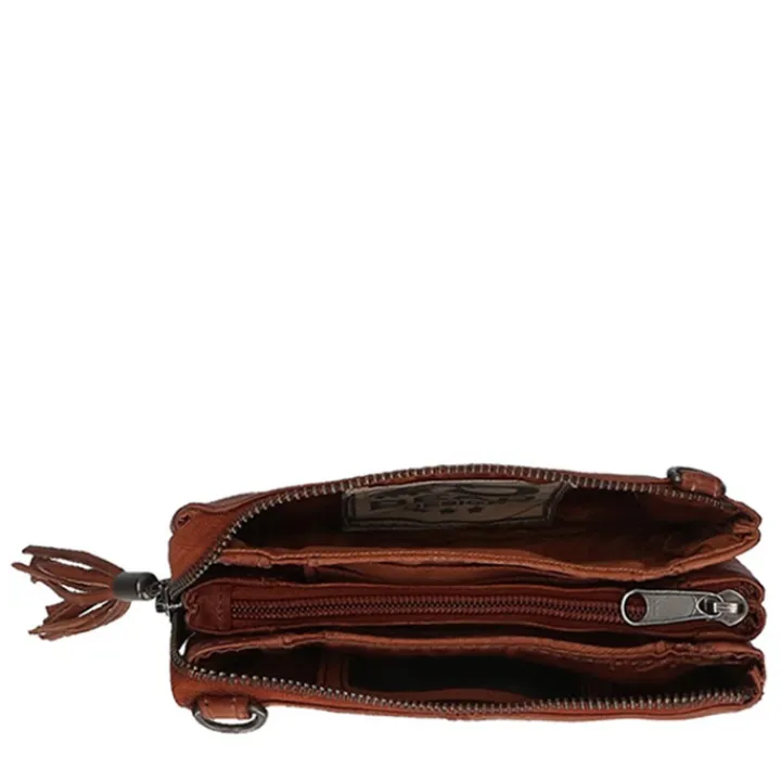Clutches|Damestassen>Bear Design Callisto Pelle Alessia Clutch cognac