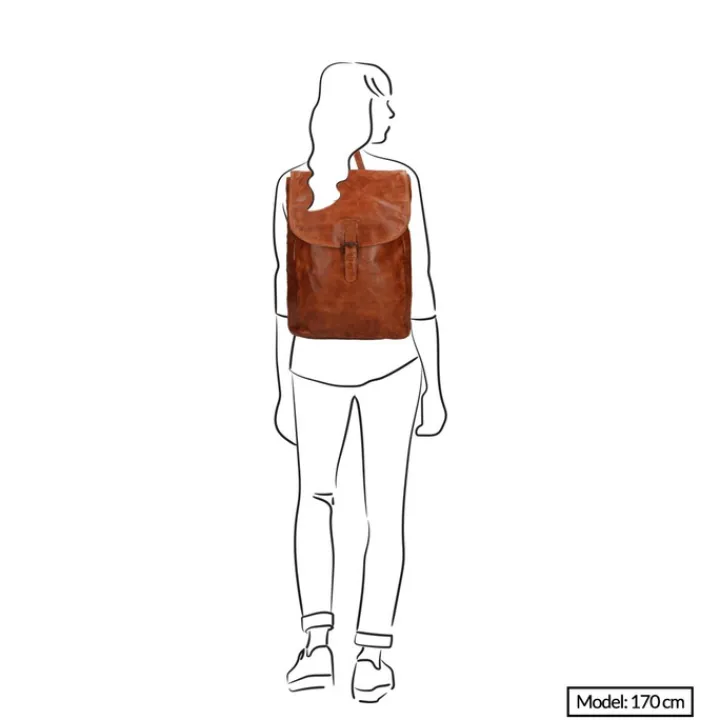 Schoolrugzak|Daypack>Bear Design Cow Lavato Backpack cognac