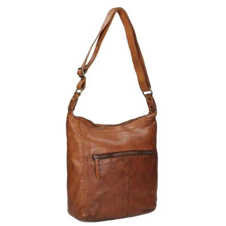 Schoudertassen|Damestassen>Bear Design Cow Lavato Dames Schoudertas cognac