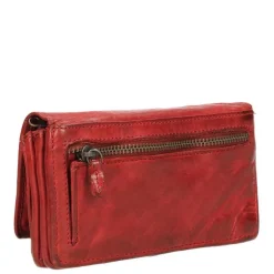 Rfid Portemonnees|Grote Portemonnees>Bear Design Cow Lavato Dames Portemonnee 12cc red