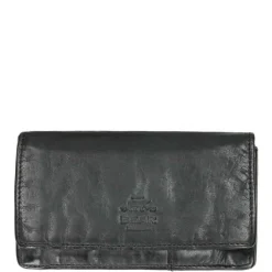 Rfid Portemonnees|Grote Portemonnees>Bear Design Cow Lavato Dames Portemonnee 12cc black2