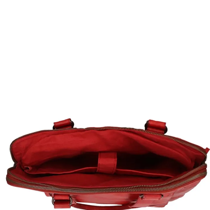 Schoudertassen|Handtassen>Bear Design Cow Lavato Laptopschoudertas rood