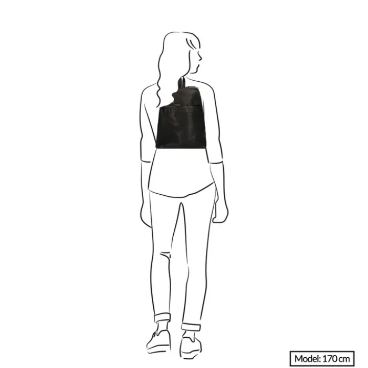 Daypack|Dames Rugzakken>Bear Design Cow Lavato Rugzak zwart