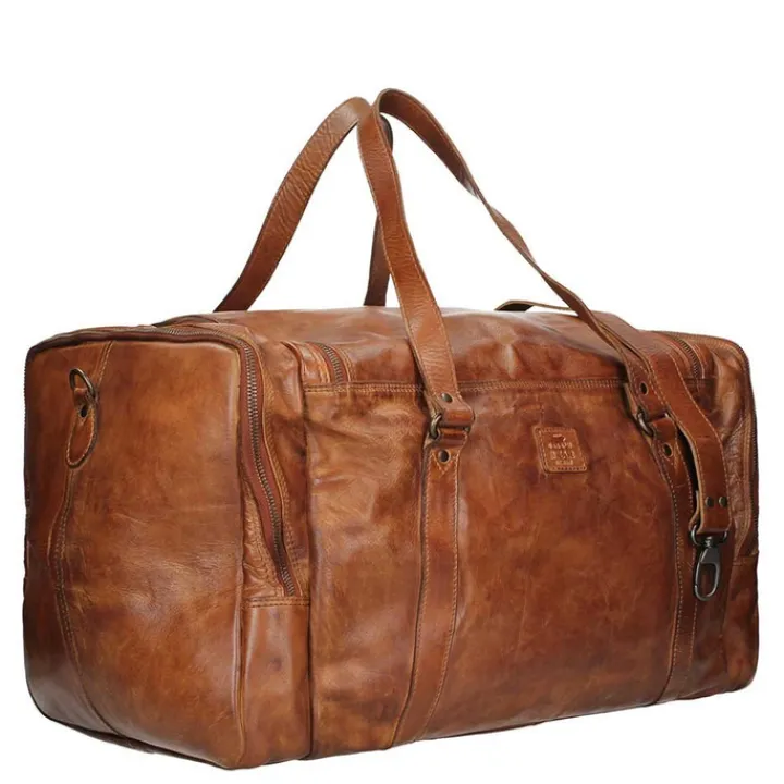 Handbagage Reistassen|Heren Reistassen>Bear Design Cow Lavato Weekendtas cognac