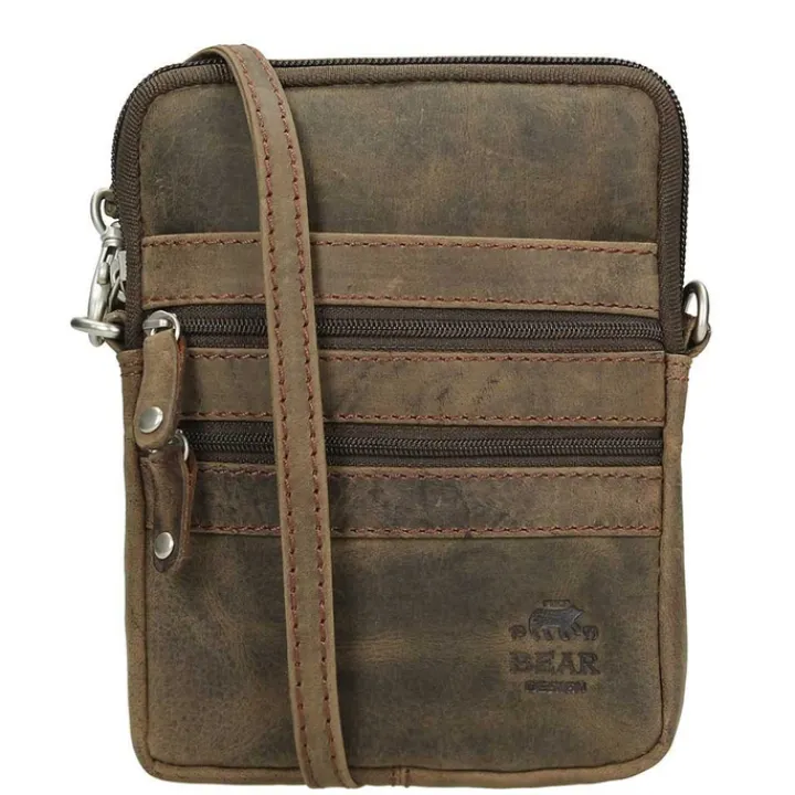 Schoudertassen|Damestassen>Bear Design Dark Nature Schoudertas XS brown