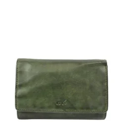 Rfid Portemonnees|Grote Portemonnees>Bear Design Flappie Portemonnee green