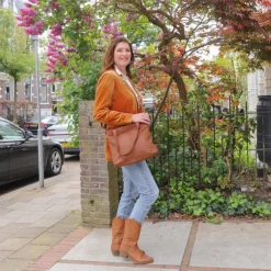 Shoppers|Schoudertassen>Bear Design Jilke Shoulderbag cognac