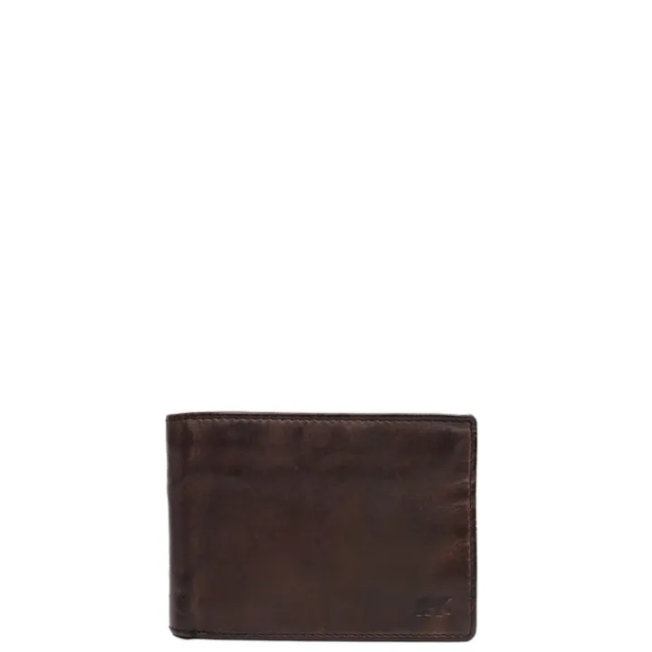 Rfid Portemonnees|Leren Portemonnees>Bear Design Joep Billfold brown