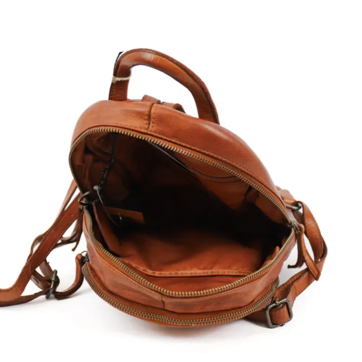 Mini Rugzakken|Kleine Rugzakken>Bear Design Kim Backpack cognac