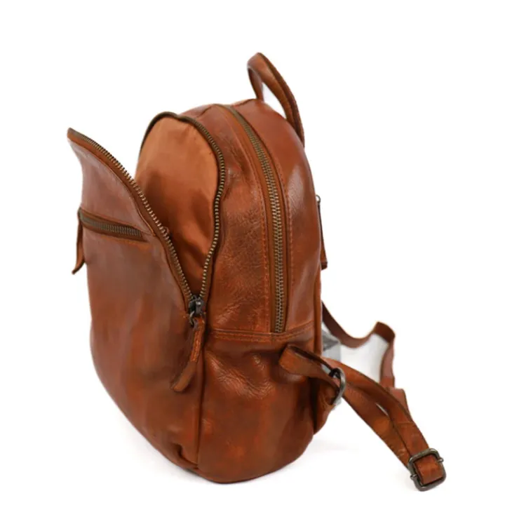 Mini Rugzakken|Kleine Rugzakken>Bear Design Kim Backpack cognac