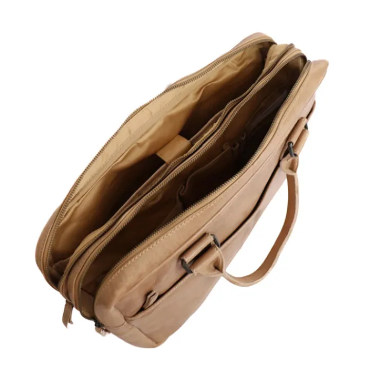 15.6 Inch Laptoptassen|Laptop Schoudertassen>Bear Design Leandro Laptopbag baltic beige