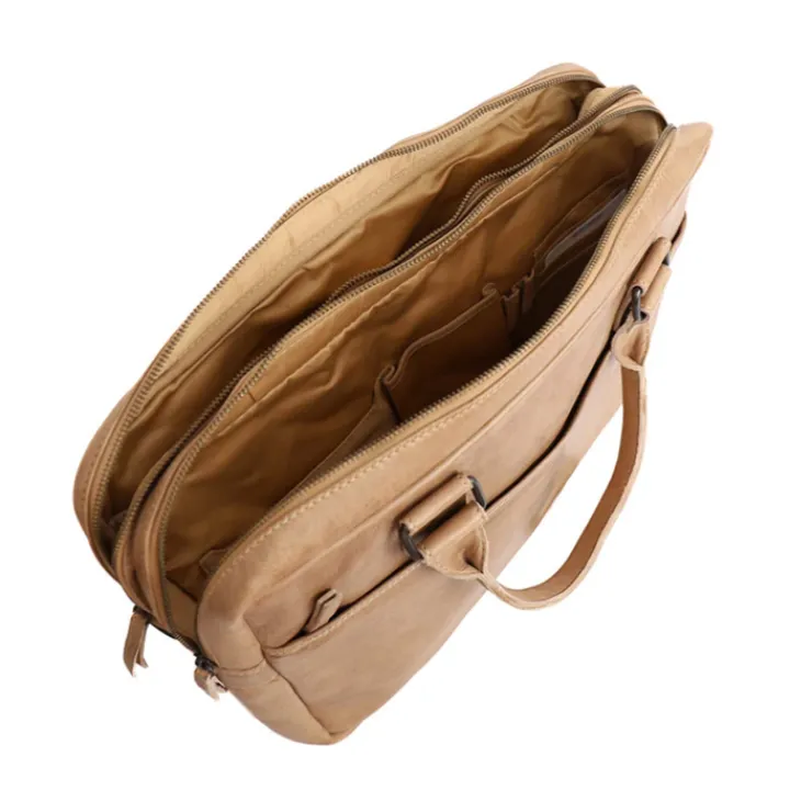 15.6 Inch Laptoptassen|Laptop Schoudertassen>Bear Design Leandro Laptopbag baltic beige