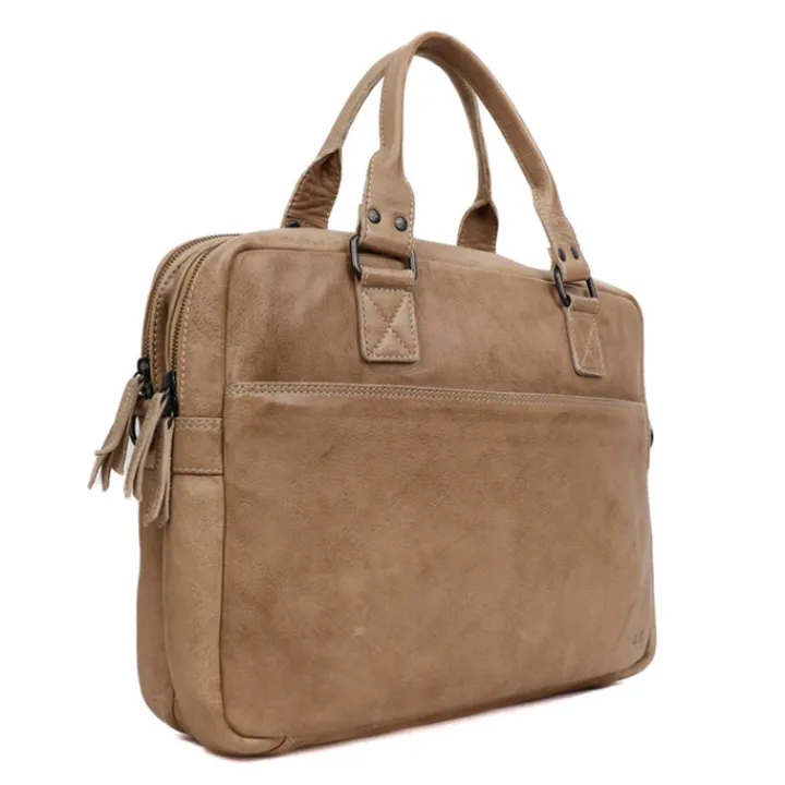 15.6 Inch Laptoptassen|Laptop Schoudertassen>Bear Design Leandro Laptopbag baltic beige