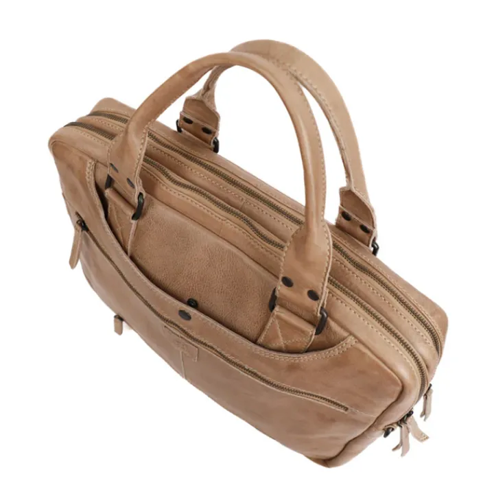 15.6 Inch Laptoptassen|Laptop Schoudertassen>Bear Design Leandro Laptopbag baltic beige