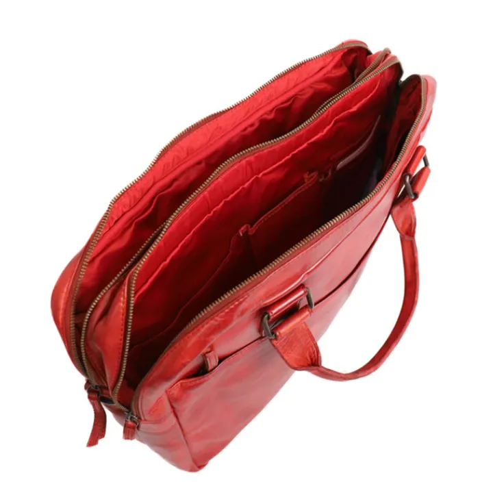 15.6 Inch Laptoptassen|Laptop Schoudertassen>Bear Design Leandro Laptopbag red