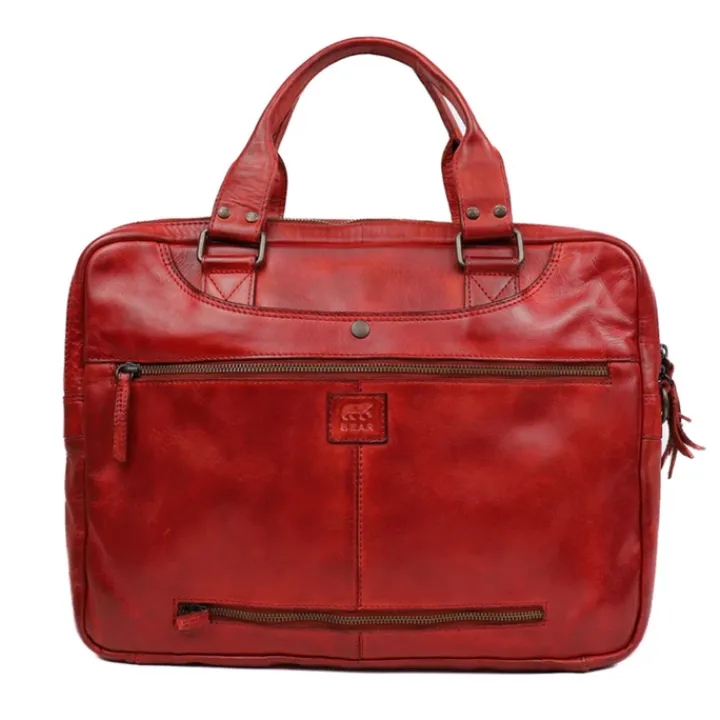 15.6 Inch Laptoptassen|Laptop Schoudertassen>Bear Design Leandro Laptopbag red
