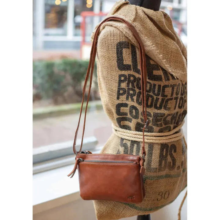 Schoudertassen|Herentassen>Bear Design Maithe Shoulderbag cognac