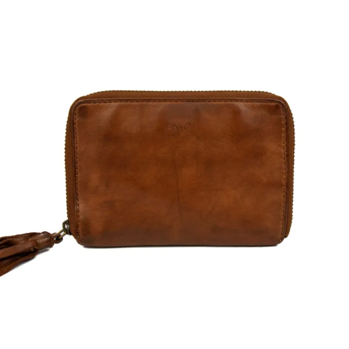 Rfid Portemonnees|Kleine Portemonnees>Bear Design Marijn Portemonnee cognac