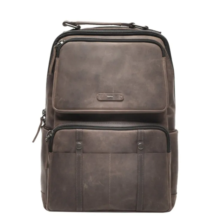 Kleine Rugzakken|15.6 Inch Laptoptassen>Berba Barbarossa Backpack 15.6" truffle