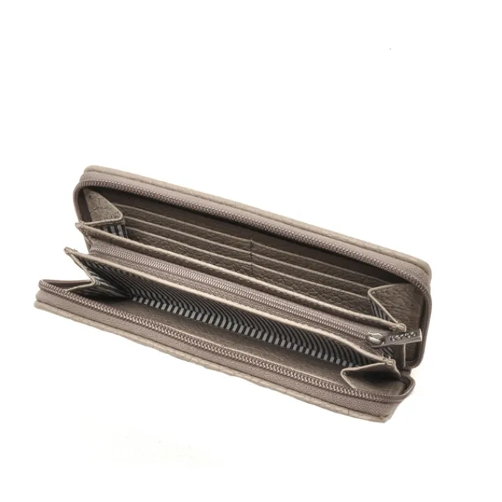 Grote Portemonnees|Leren Portemonnees>Berba Chamonix Large Wallet dust