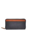 Grote Portemonnees|Leren Portemonnees>Berba Chamonix Large Wallet navy