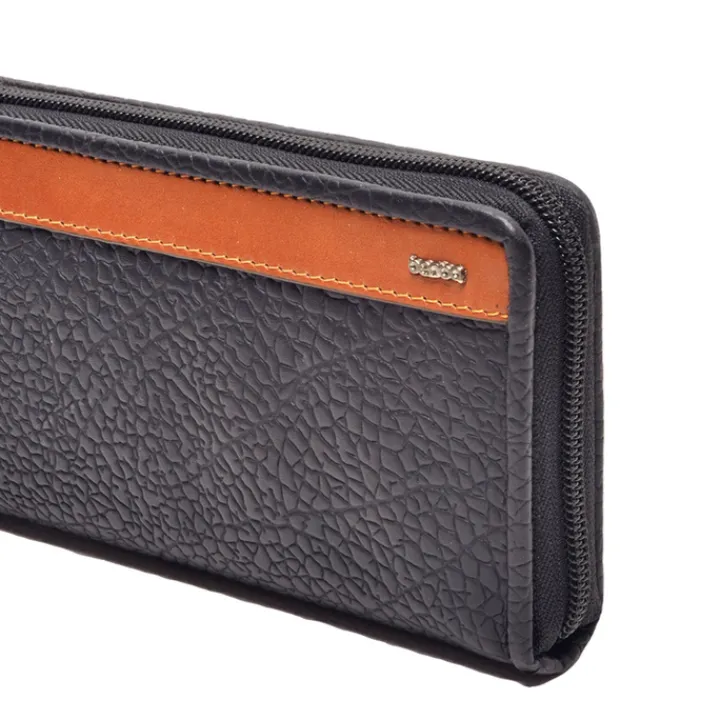 Grote Portemonnees|Leren Portemonnees>Berba Chamonix Large Wallet navy