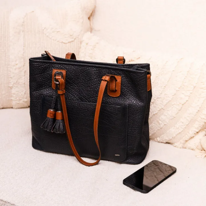 Shoppers|Schoudertassen>Berba Chamonix Shopper navy