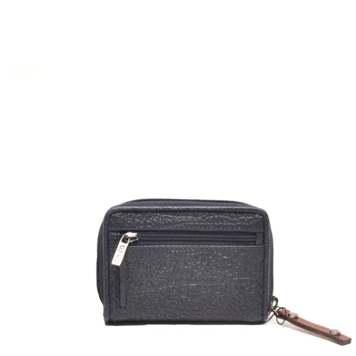 Kleine Portemonnees|Leren Portemonnees>Berba Chamonix Wallet navy