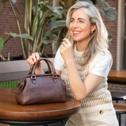 Handtassen|Crossbody>Berba Lucca Doctor's Bag brandy