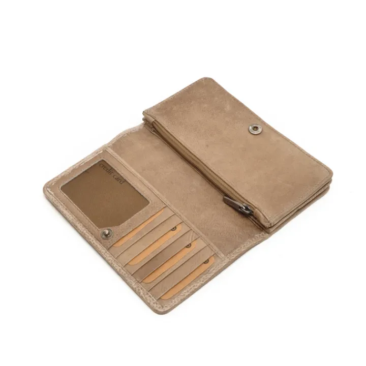Leren Portemonnees|Heren Portemonnees>Berba Lucca Ladies Wallet L dust