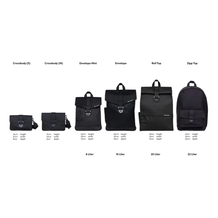 Mini Rugzakken|Kleine Rugzakken>Bold Banana Beyond Bold Envelope Mini Backpack silver-black