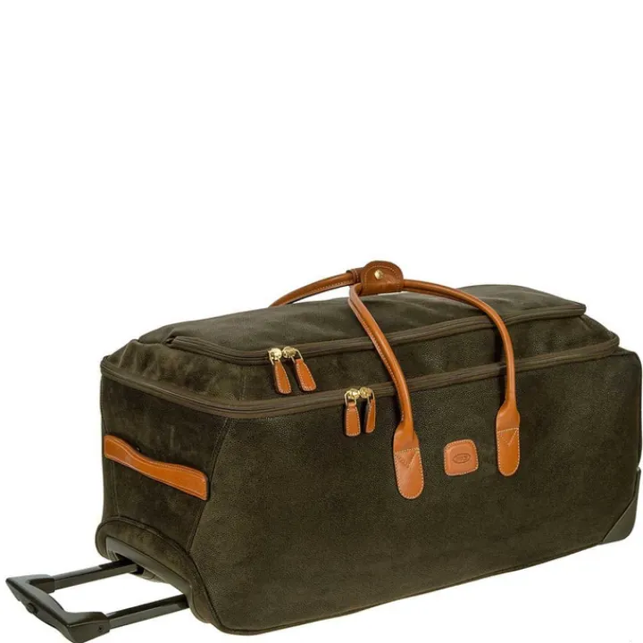 Zachte Koffers|Reiskoffers>Bric's Life Holdall Reistas met Wielen 70 olive