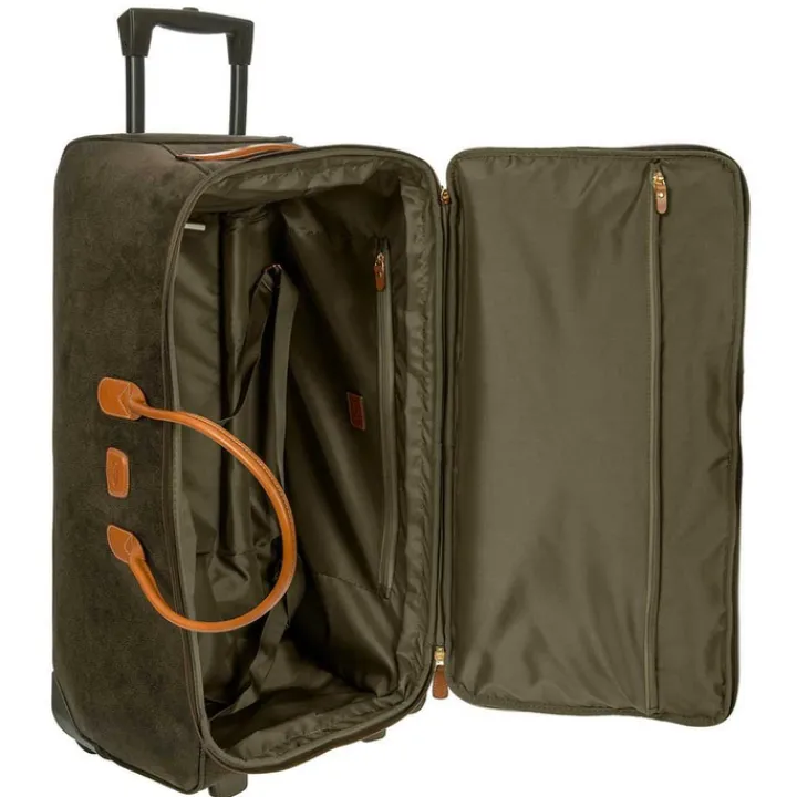 Zachte Koffers|Reiskoffers>Bric's Life Holdall Reistas met Wielen 70 olive