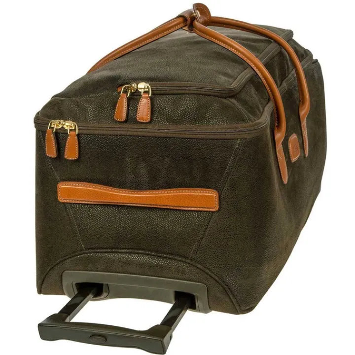 Zachte Koffers|Reiskoffers>Bric's Life Holdall Reistas met Wielen 70 olive