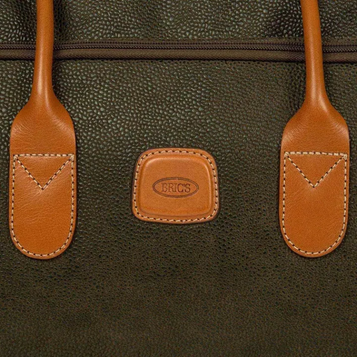 Zachte Koffers|Reiskoffers>Bric's Life Holdall Reistas met Wielen 70 olive