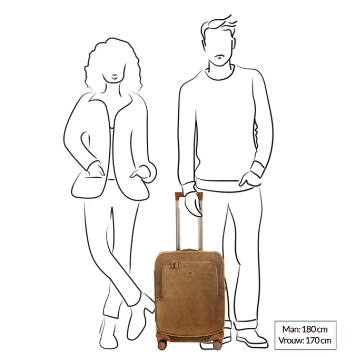 Transavia Trolleys|Handbagage Trolleys>Bric's Life Trolley 55cm blue