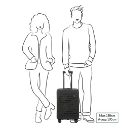 Transavia Trolleys|Handbagage Trolleys>Bric's Ulisse Trolley 55 USB pearl pink