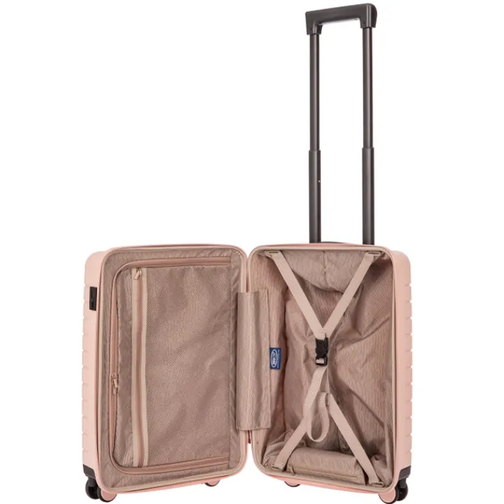 Transavia Trolleys|Handbagage Trolleys>Bric's Ulisse Trolley 55 USB pearl pink