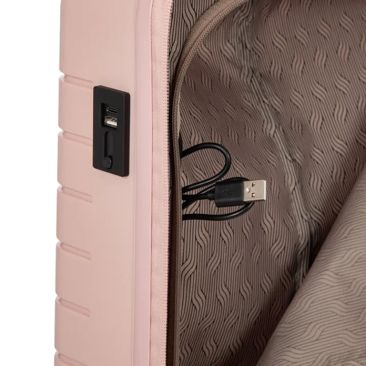 Transavia Trolleys|Handbagage Trolleys>Bric's Ulisse Trolley 55 USB pearl pink
