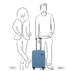 Transavia Trolleys|Handbagage Trolleys>Bric's Ulisse Trolley Expandable 55 orange